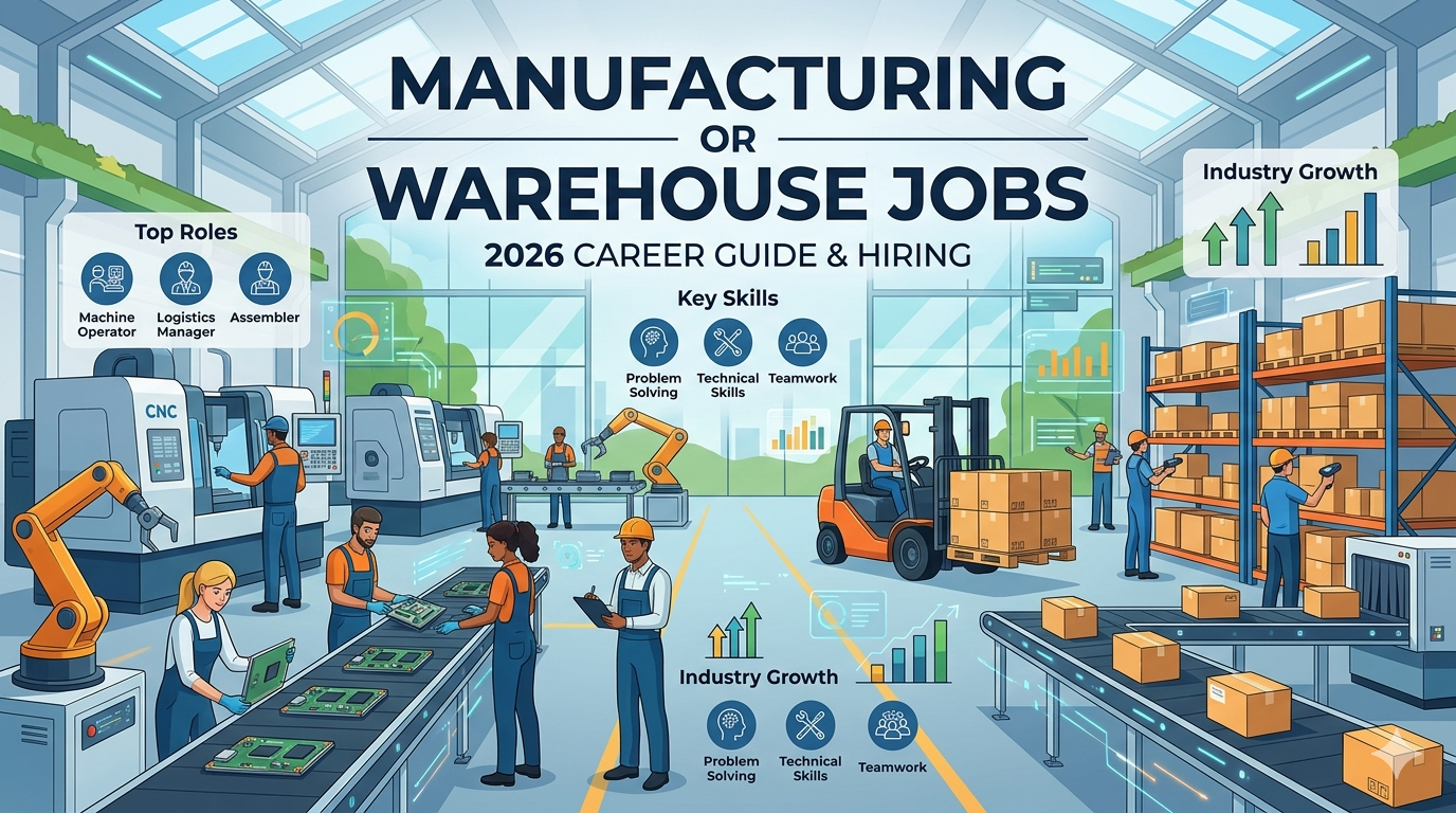 manufacturing or warehouse jobs